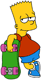 Bart, skateboard