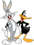 Bugs Bunny and Daffy Duck together