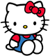 Hello Kitty sitting down