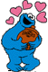 Cookie Monster loves cookies
